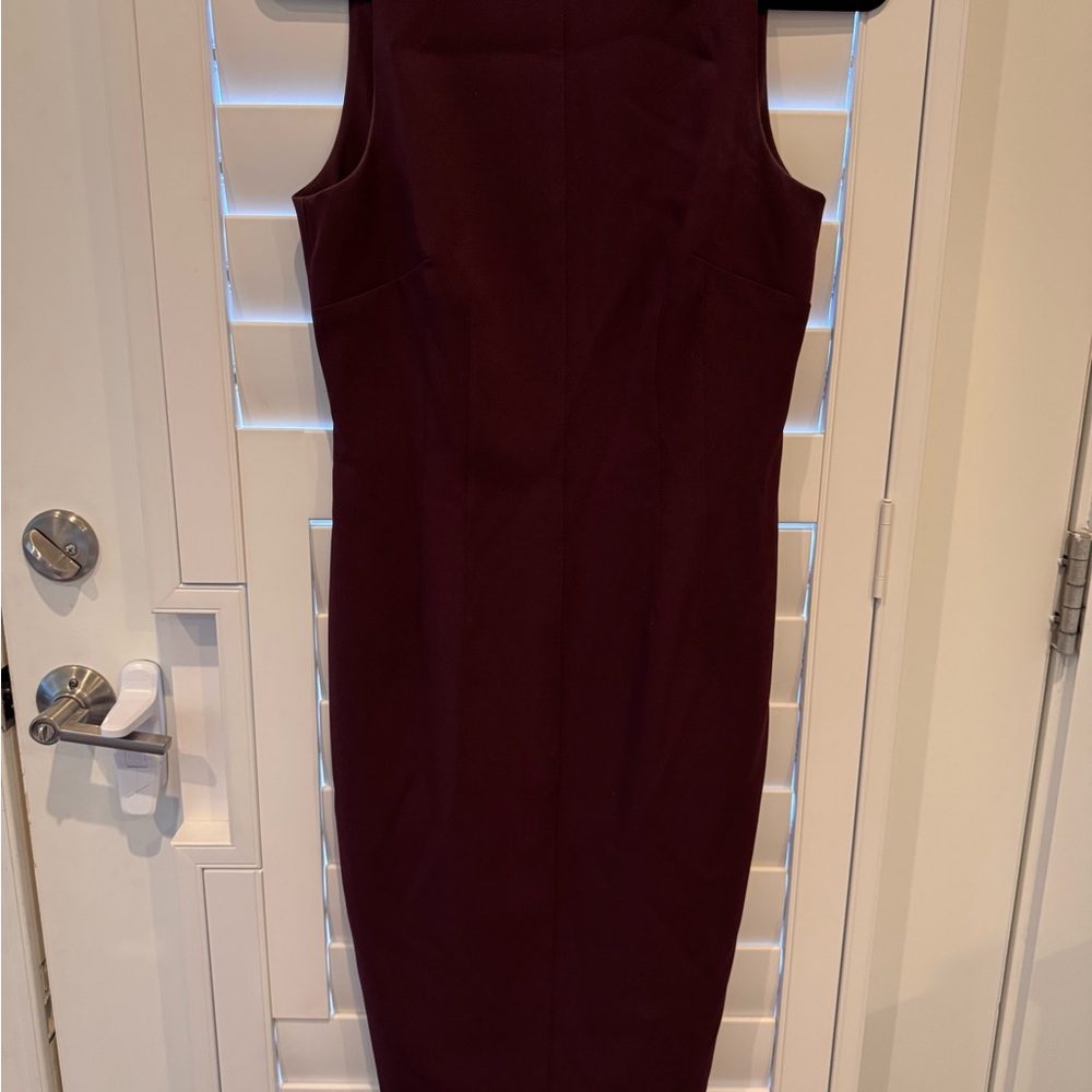 ANTONIO MELANI Rich Burgundy Midi Dress